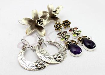 Sterling Silver with Precious  Semi Precious Stones
