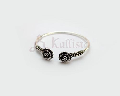 Roses n roses silver bracelet