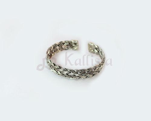 Braided Silver Cuff