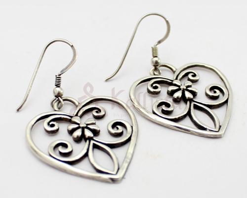 Vintage art nouveau Silver earrings